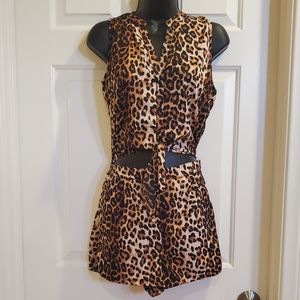 Animal Print Romper